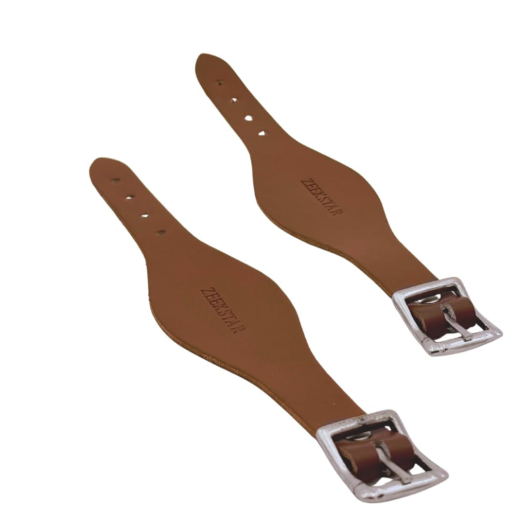 Leather Stirrup Hobble Straps with Stainless Steel Buckle M220