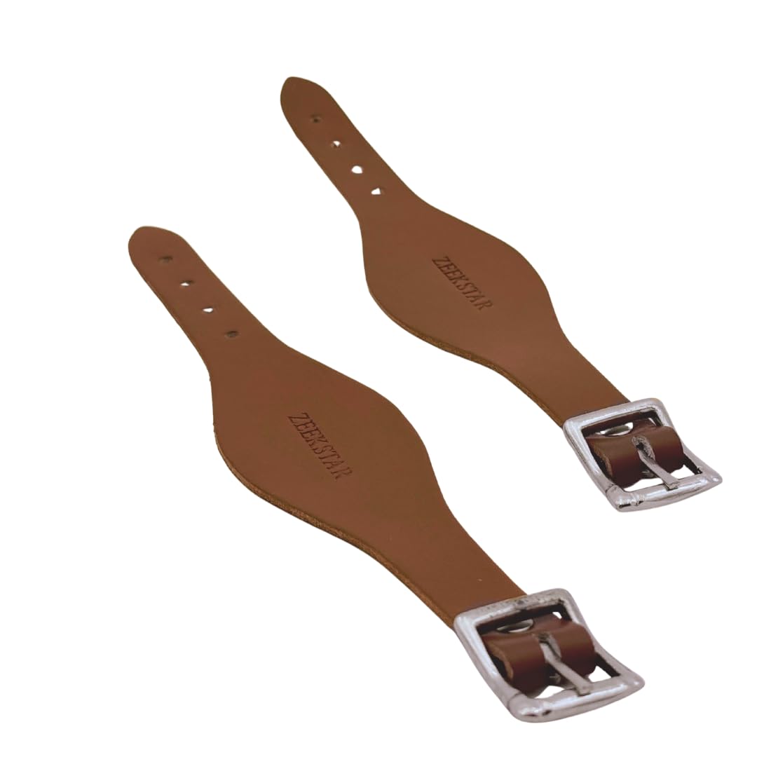Leather Stirrup Hobble Straps with Stainless Steel Buckle M220