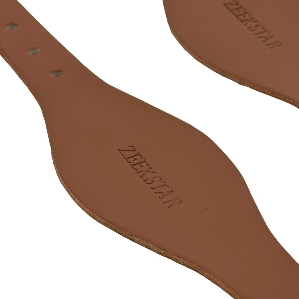 Leather Stirrup Hobble Straps with Stainless Steel Buckle M220