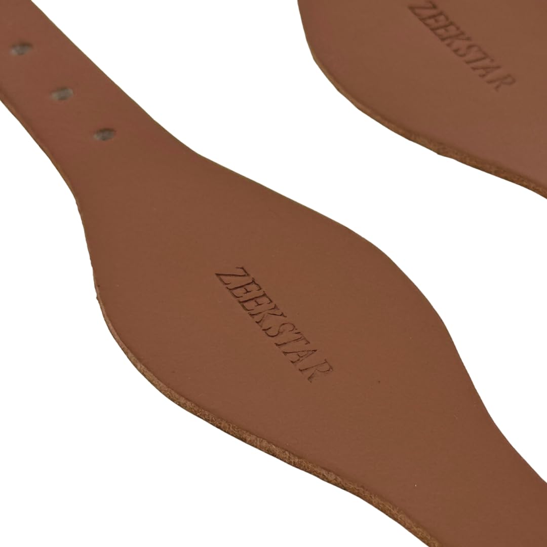Leather Stirrup Hobble Straps with Stainless Steel Buckle M220