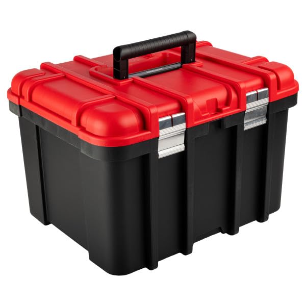 Extra Large Red Plastic Tool Box Organizer X231