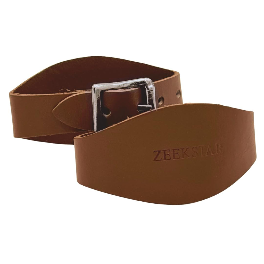 Leather Stirrup Hobble Straps with Stainless Steel Buckle M220