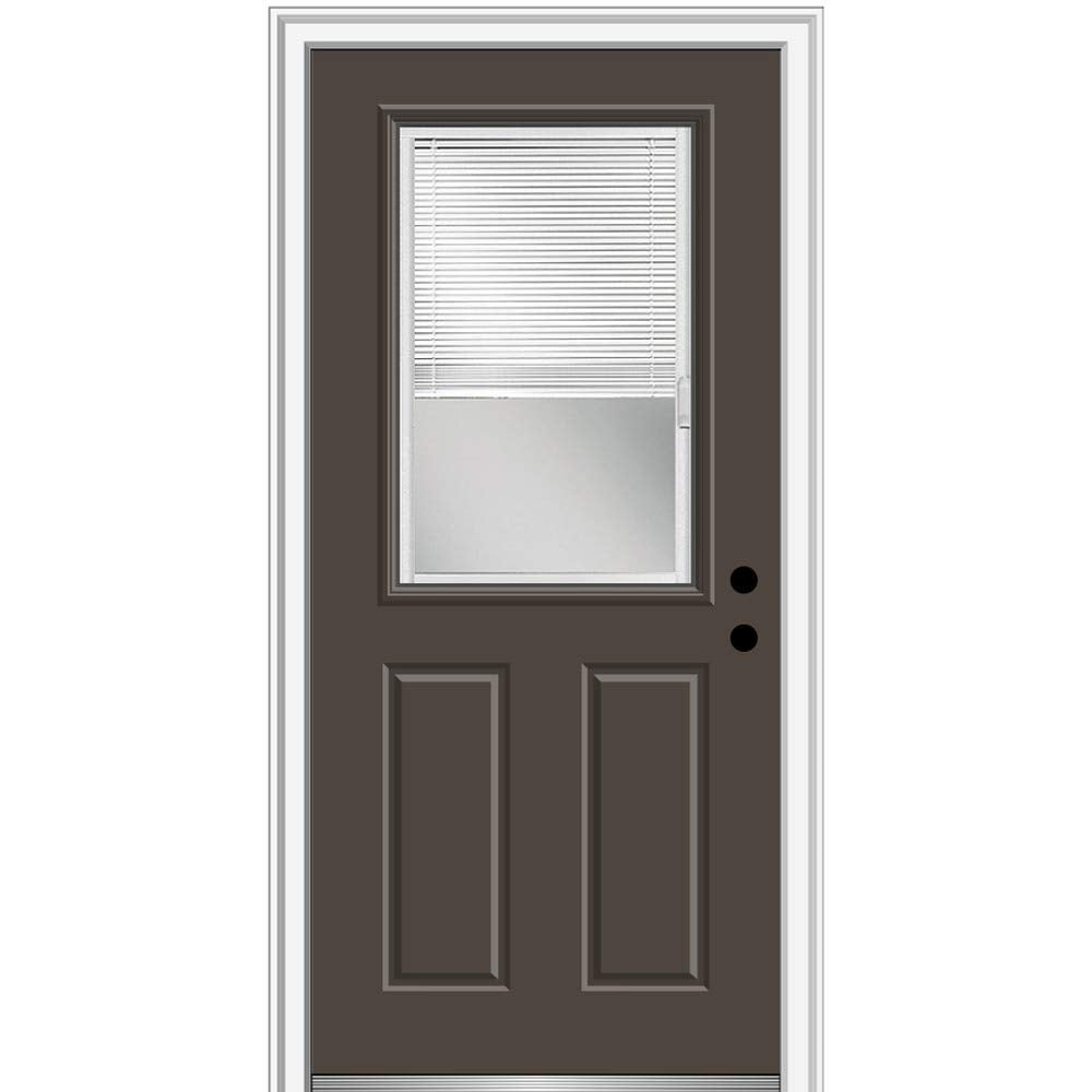 Brown Steel Prehung Door 36" x 80" W252382
