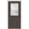 Brown Steel Prehung Door 36" x 80" W252382