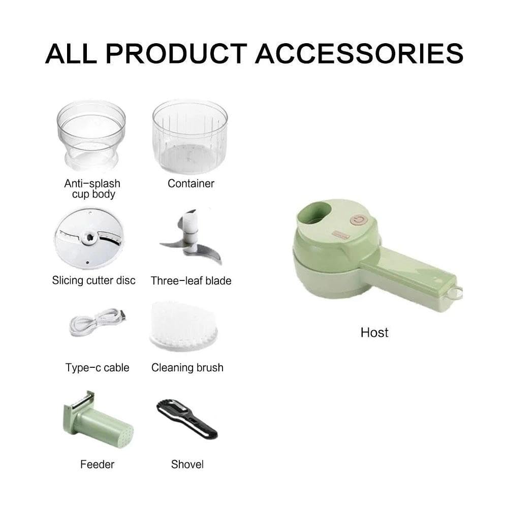 4 In 1 Portable Electric Vegetable Chopper R5219