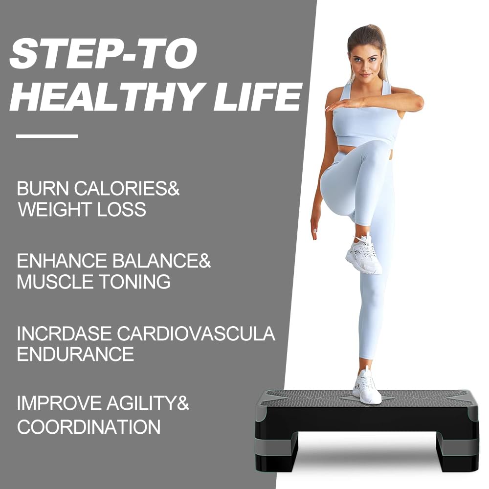 Aerobic Exercise Step, Adjustable Height X185