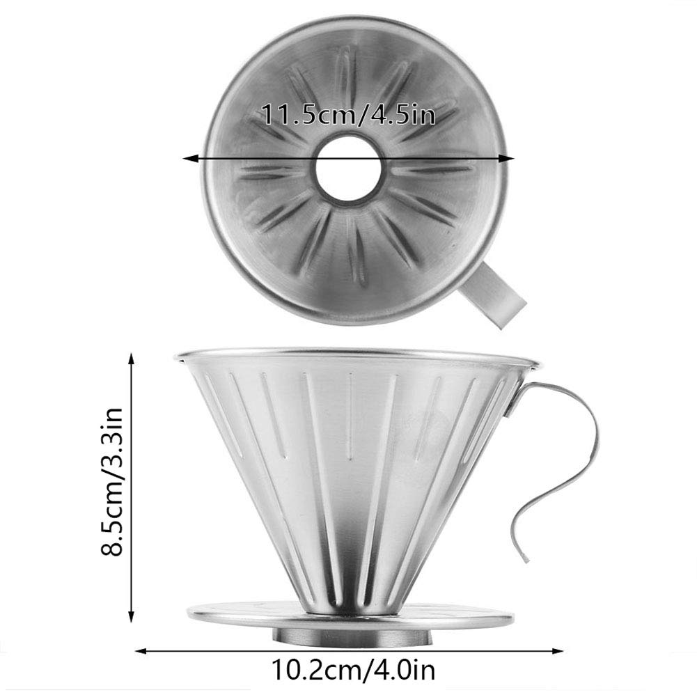Pour over Stainless Steel Reusable Coffee Dripper Q49442