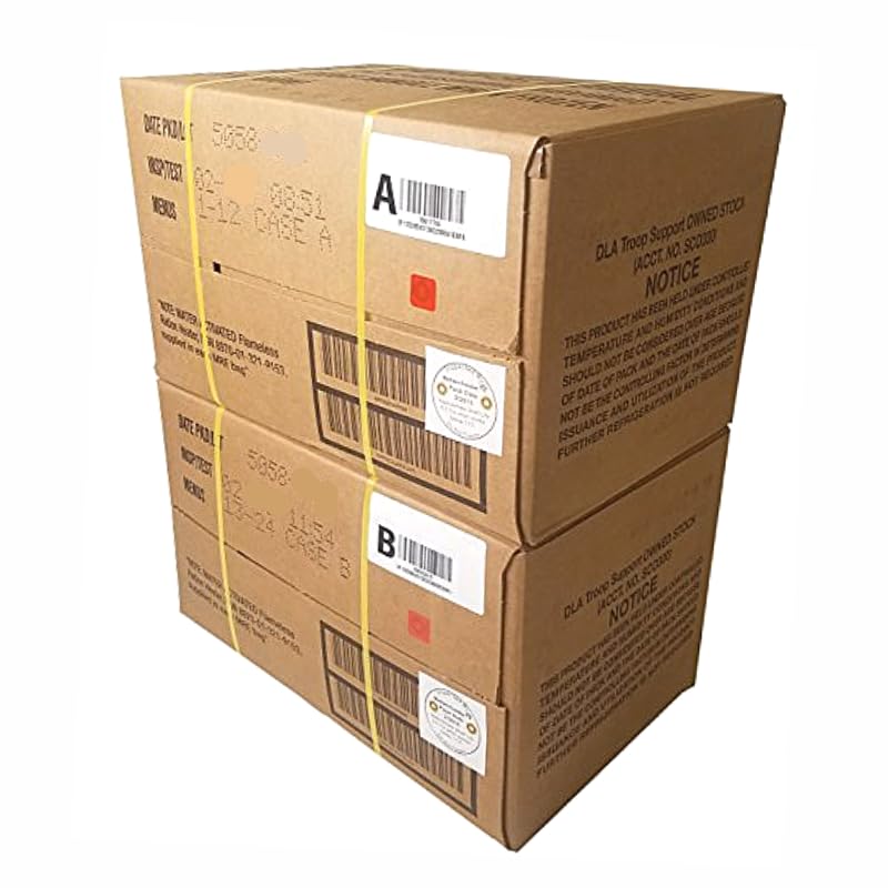 MRE Meals Ready to Eat A and B Bundle Cases Emergency Food M579825
