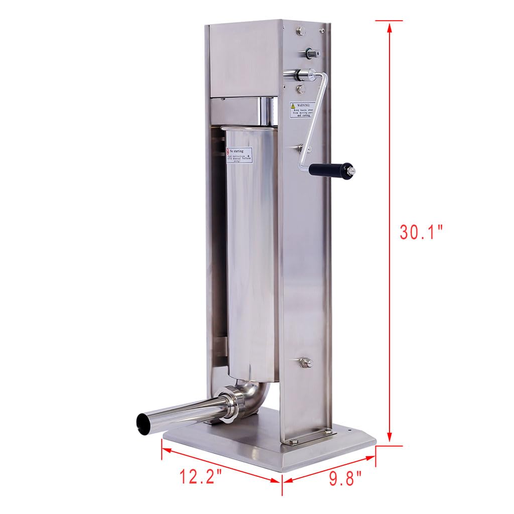 7L Stainless Steel Manual Vertical Sausage Stuffer F259