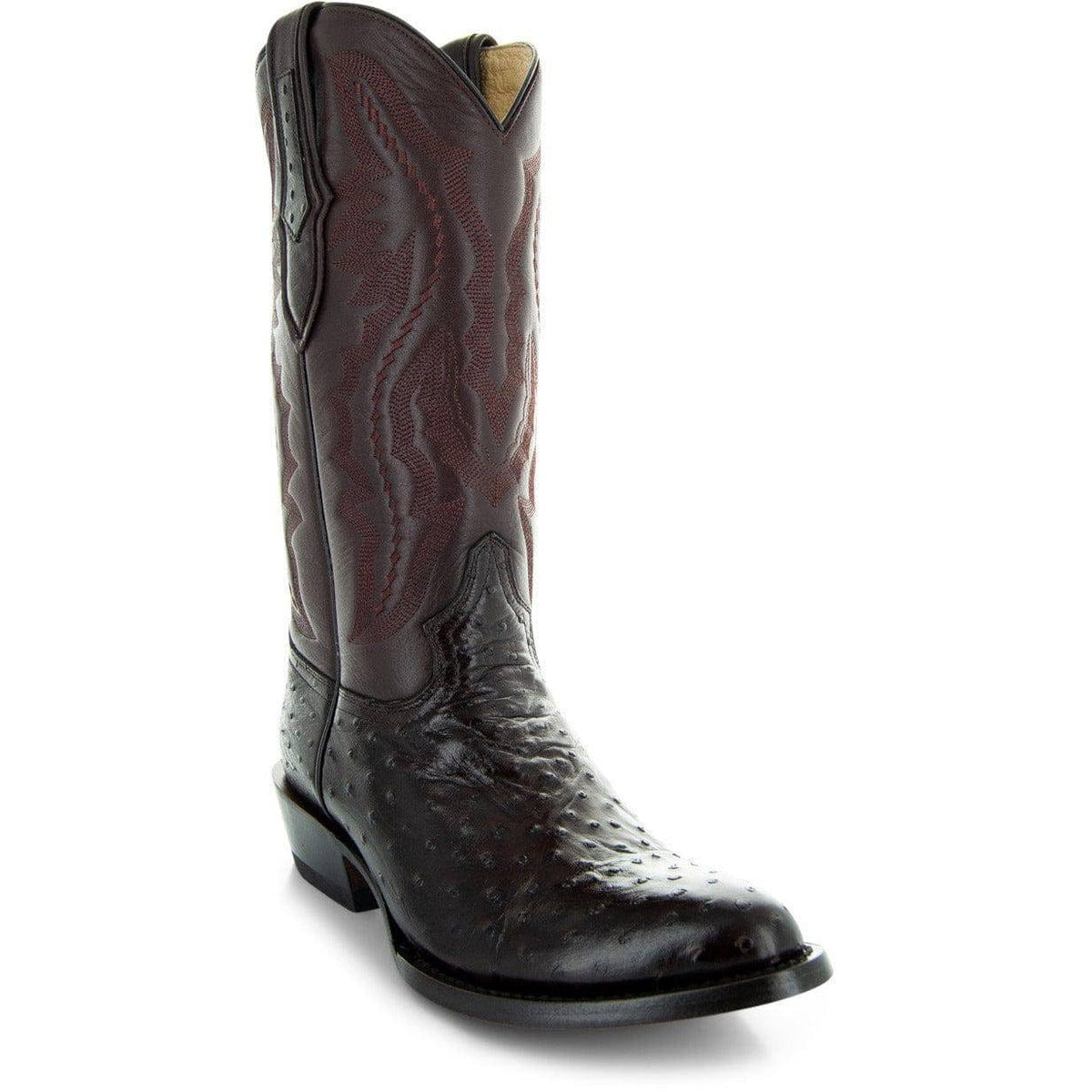 Ostrich Print Western Cowboy Boots Q97129