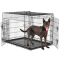 36 Inch Metal Dog Crate Kennel with Divider Panel U37810