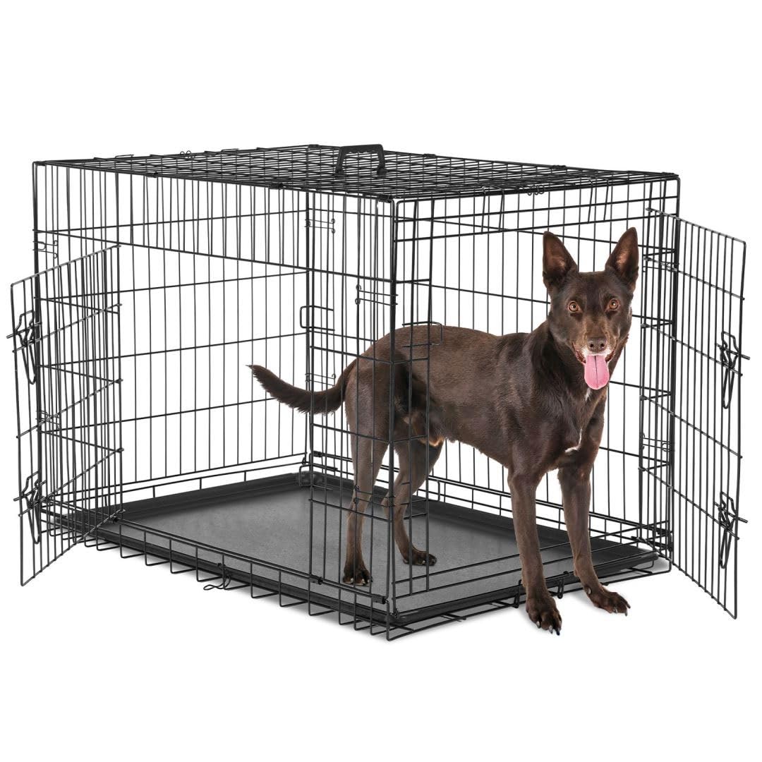36 Inch Metal Dog Crate Kennel with Divider Panel U37810