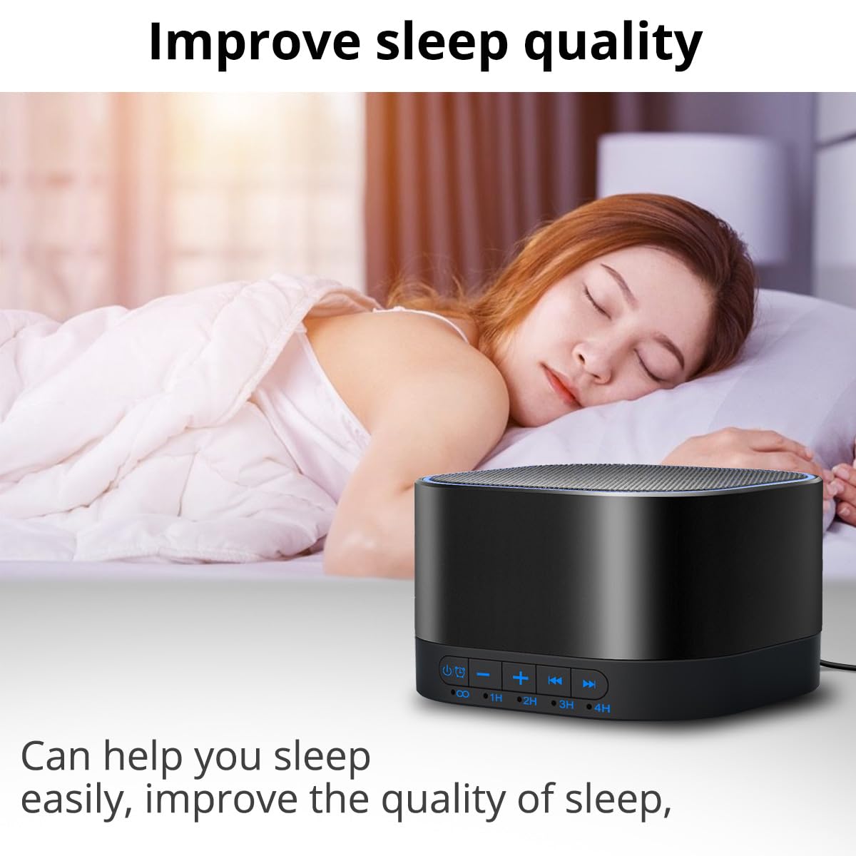 White Noise Machine with 20 Non Looping Sounds F81588
