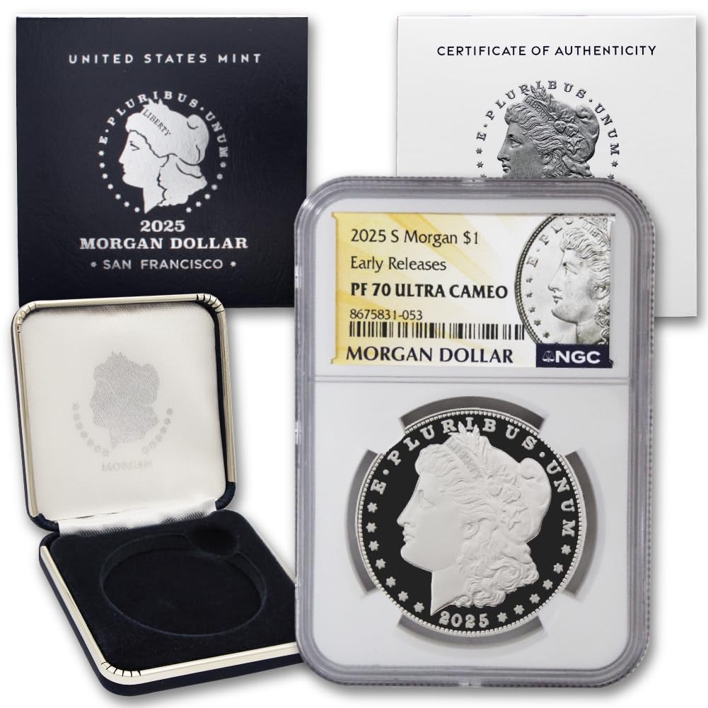 American Silver Morgan Dollar Coin PF-70 Ultra Cameo S321