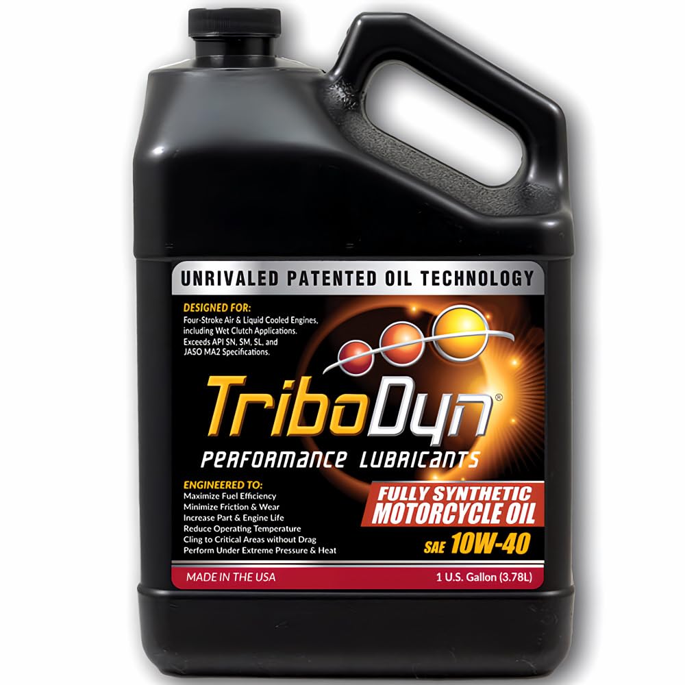 10W-40 Full Synthetic Motorcycle Oil 1 Gallon I586594