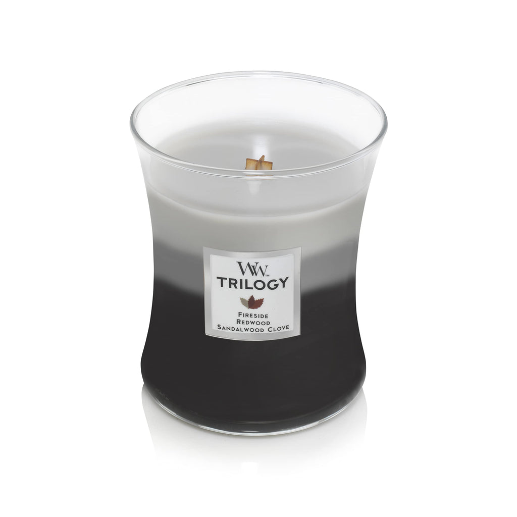 Scented Candle, 16oz Soy Blend Wax Wood Wick U246662