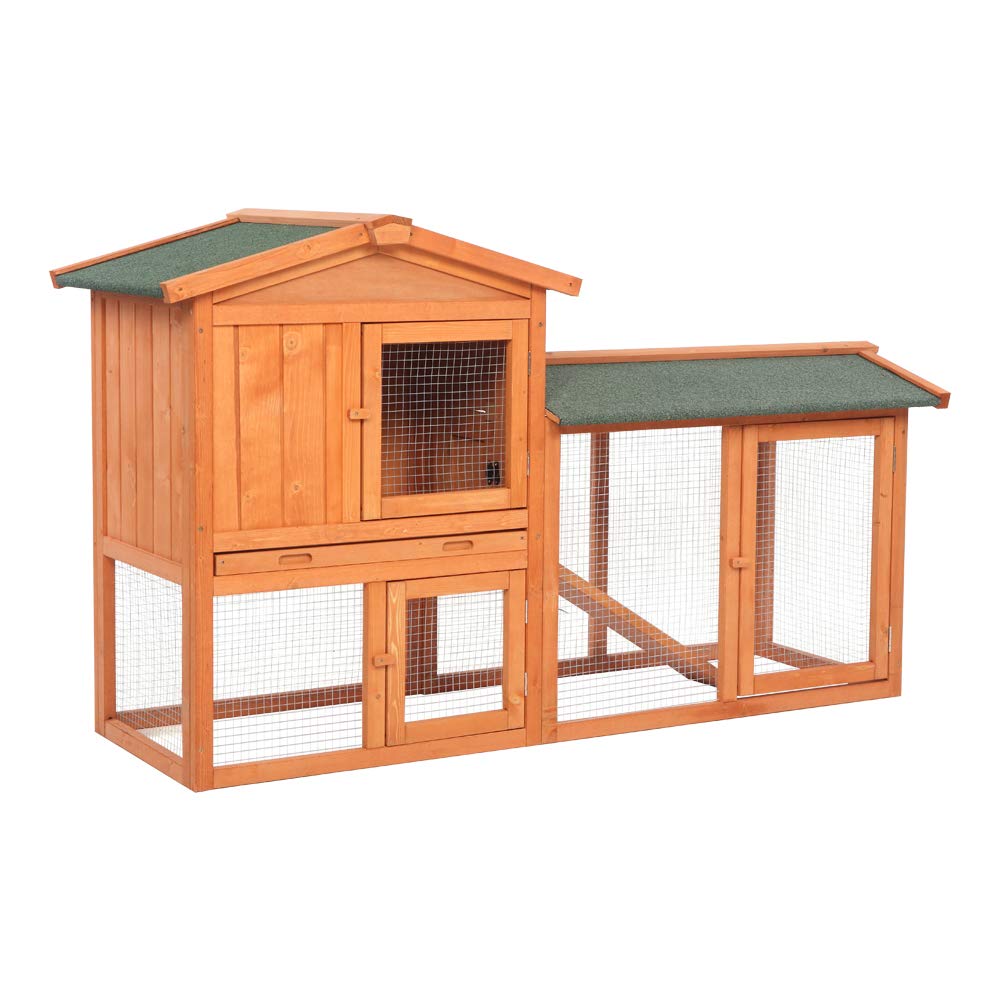 Wooden Chicken Coop with Waterproof Roof and Nesting Box L316602