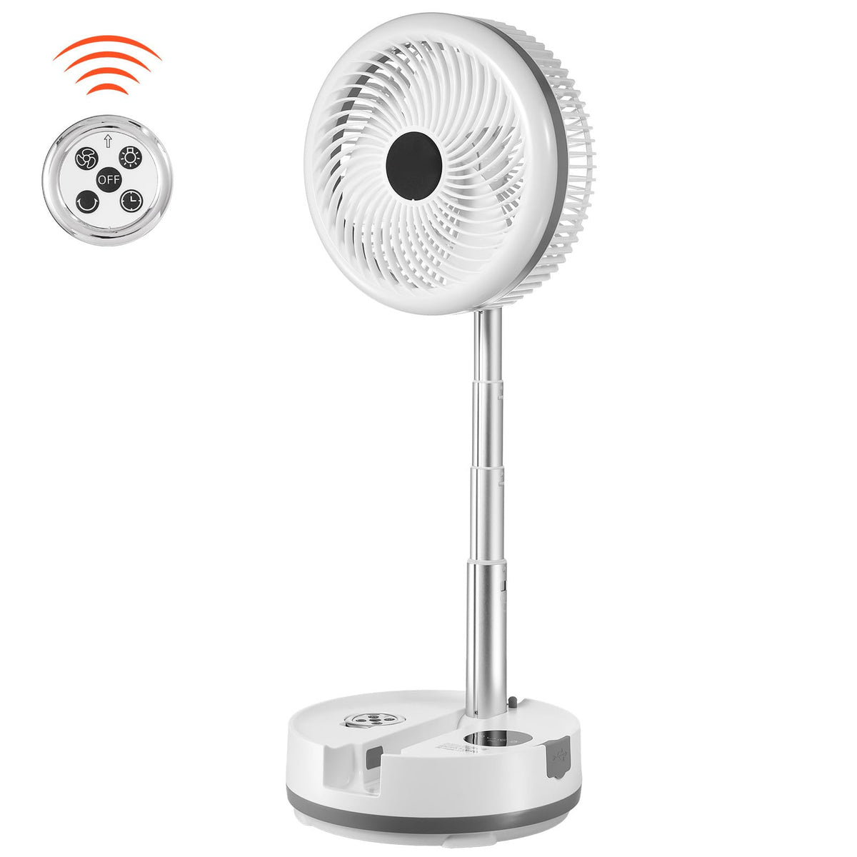 10 Inch Foldable Oscillating Fan with Remote H12660