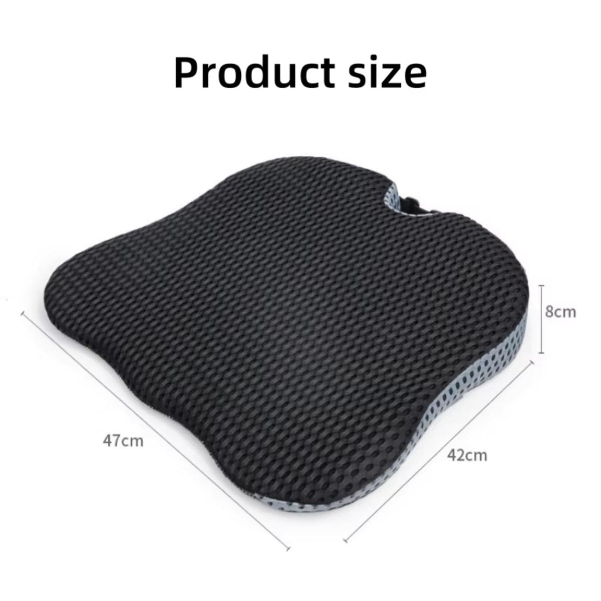 Black Memory Foam Car Seat Booster Cushion P5819