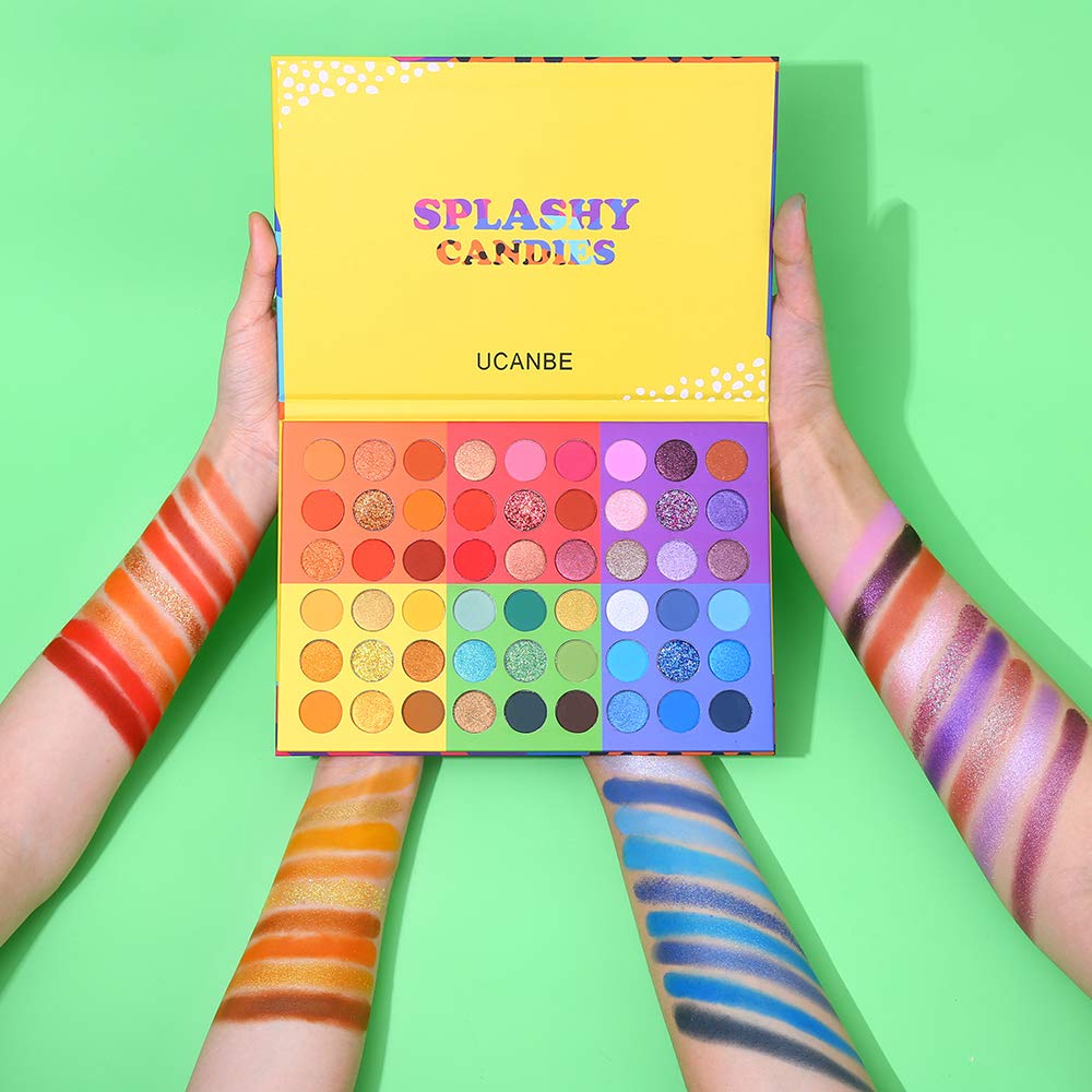 54 Colors Matte Shimmer Glitter Eyeshadow Palette W8858