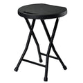 18 inch Portable Folding Plastic Stool with Steel Frame H913