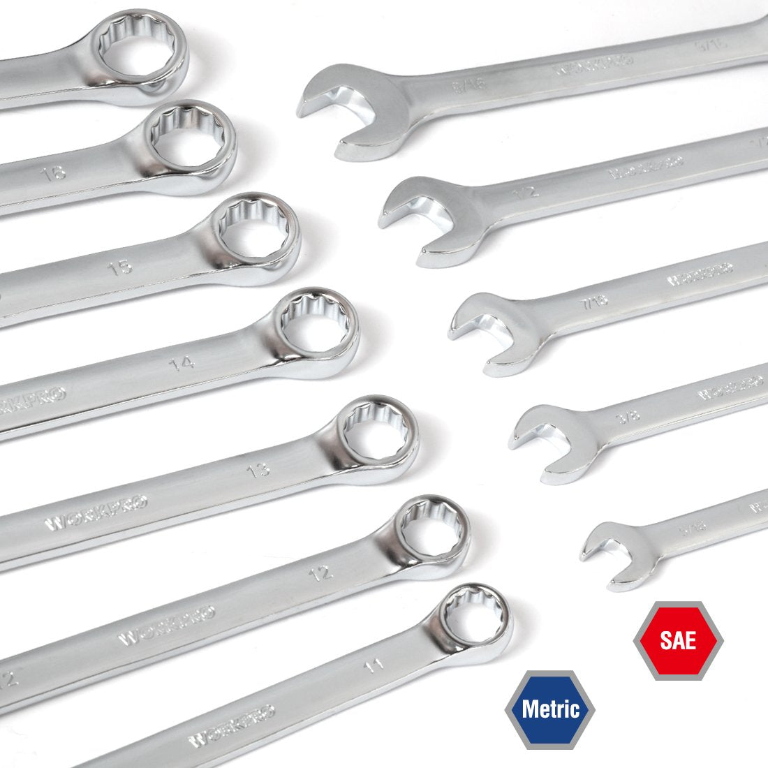 450-Piece Drive Socket Set 1/2" 1/4" 3/8" CR-V Metric and Imperial with Quick-Release Ratchet Wrench R551