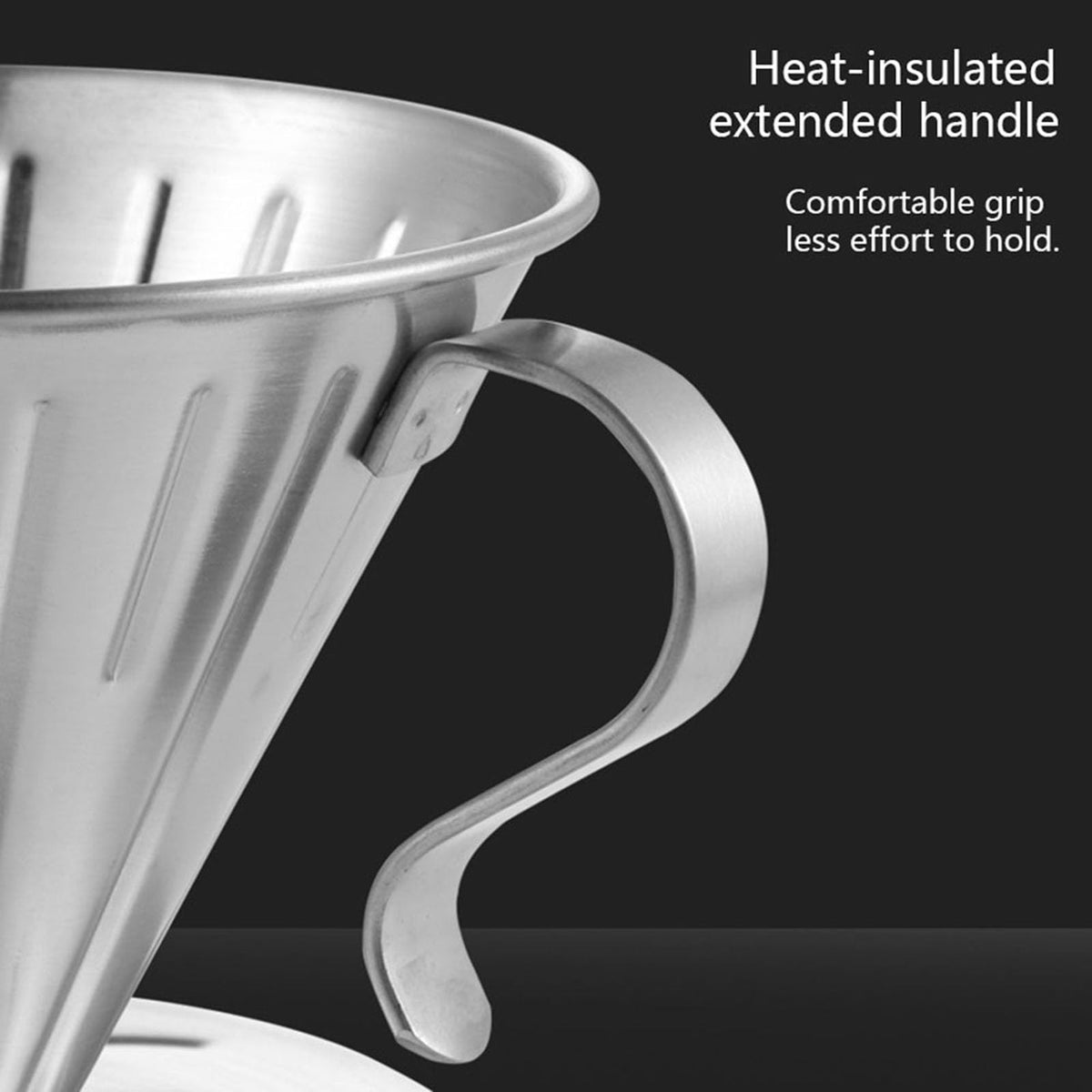 Pour over Stainless Steel Reusable Coffee Dripper Q49442