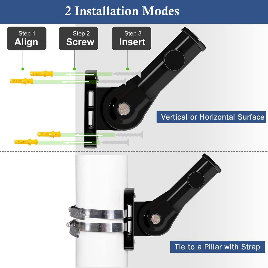 Flag Pole Holder Aluminum Alloy Bracket R72157