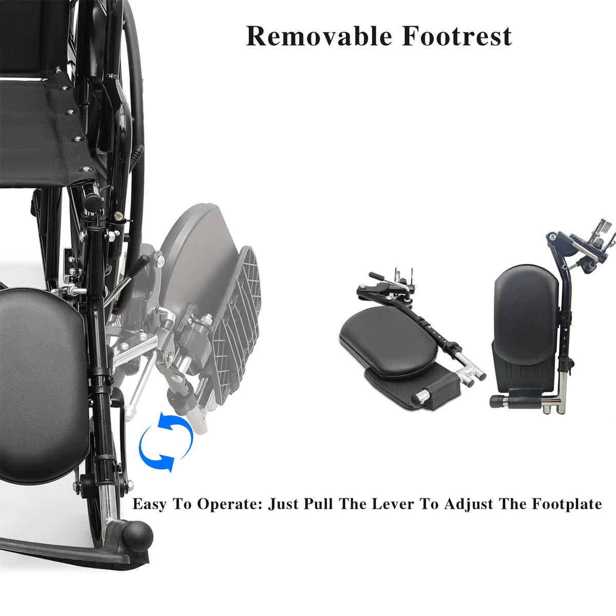 Wheelchair Leg Rest Foot Rest 1 Pair G79304