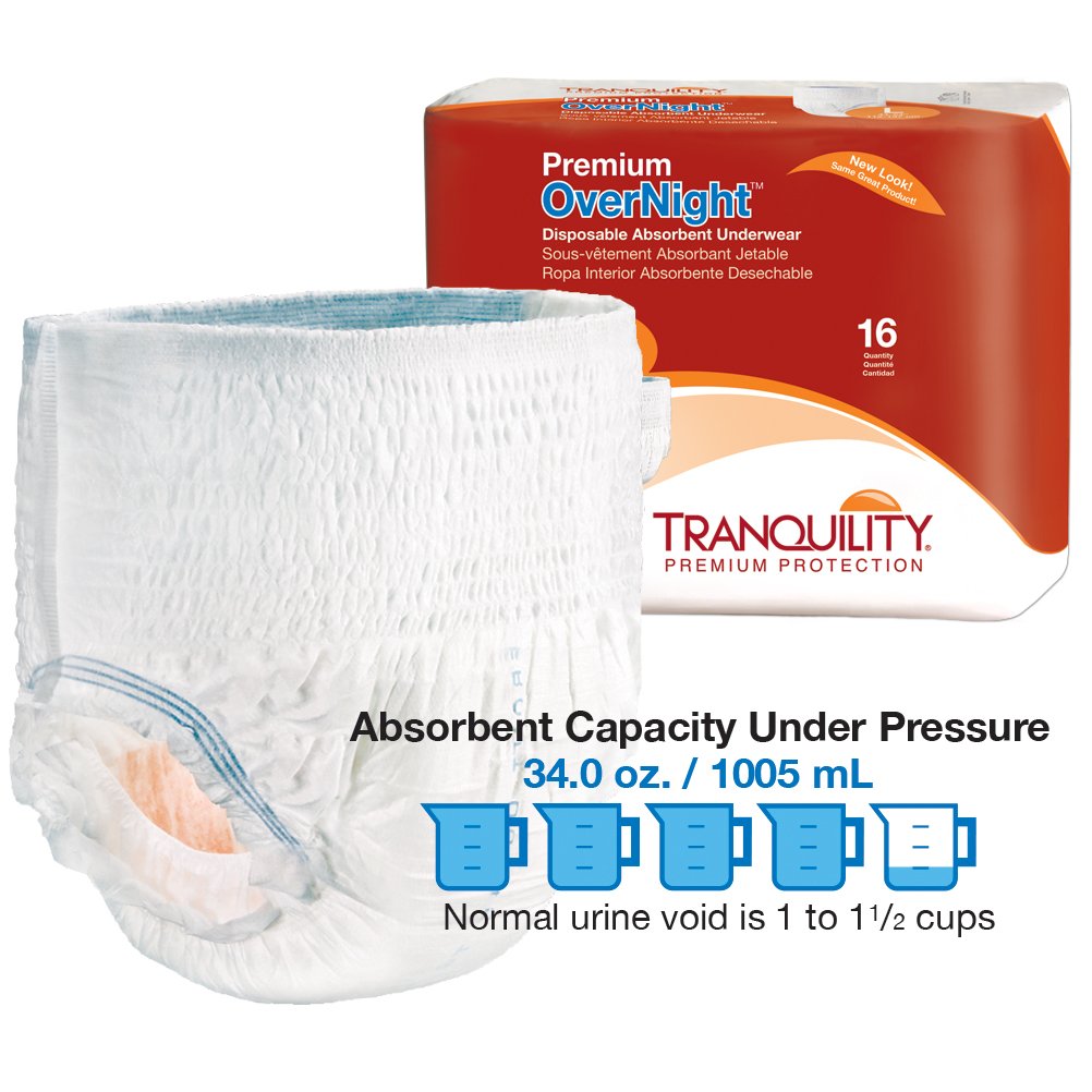 Overnight Absorbent Underwear L 16 ct V95030