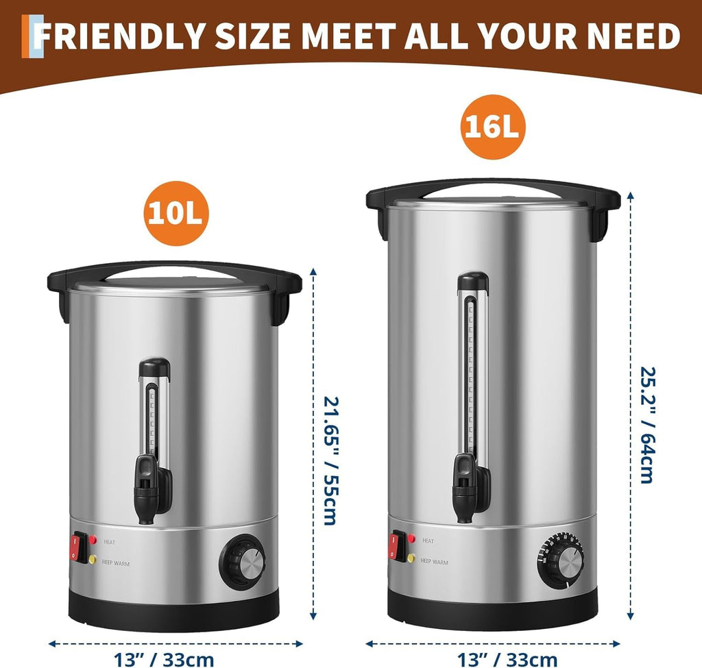 70 Cup Stainless Steel Commercial Coffee Urn K47460
