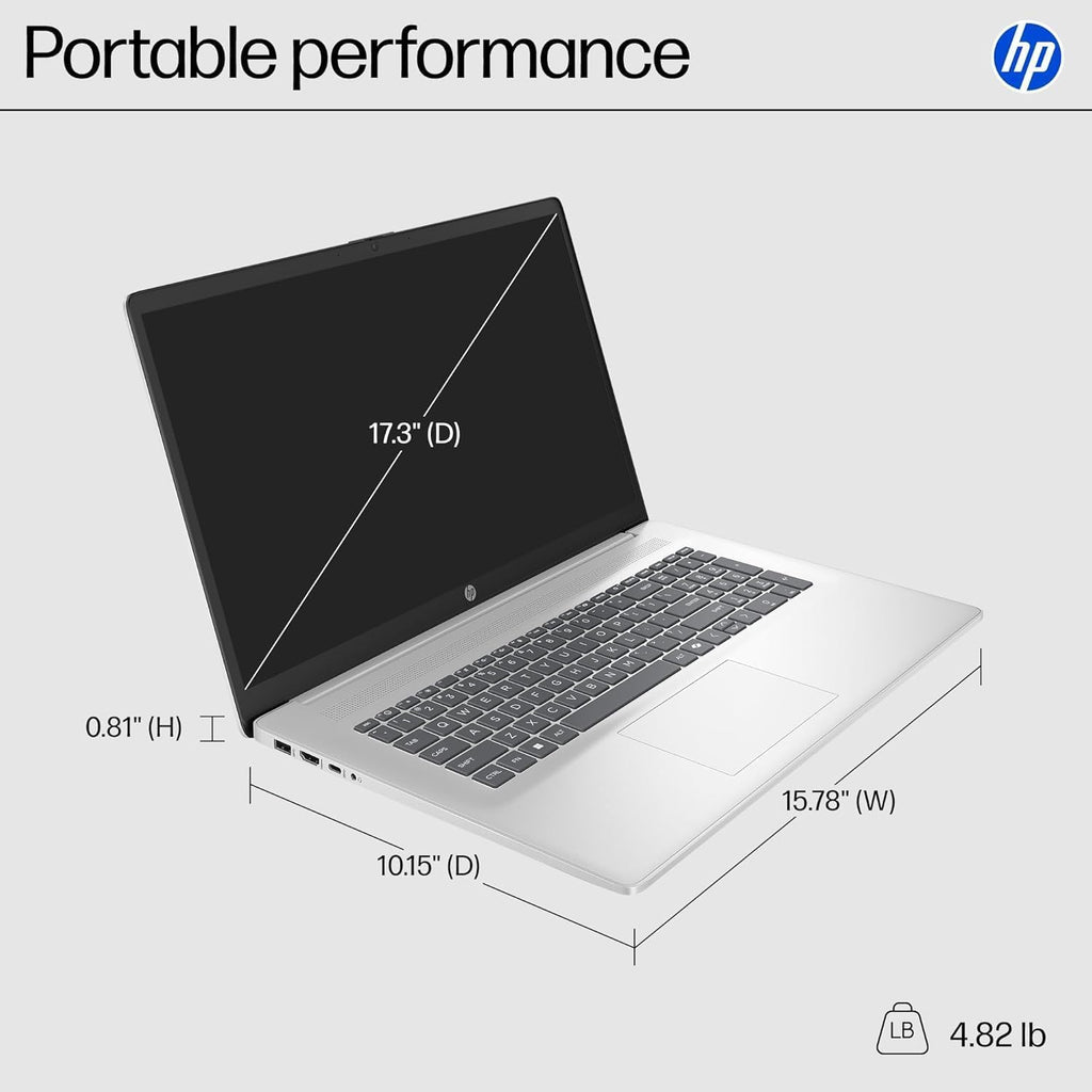 17.3" HD+ Touchscreen Laptop, AMD Ryzen 5, 16GB RAM 1TB SSD, Silver T237794