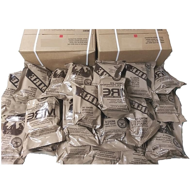 MRE Meals Ready to Eat A and B Bundle Cases Emergency Food M579825