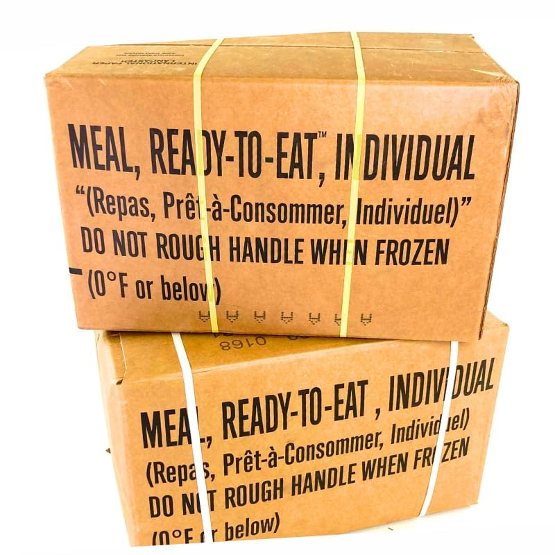 MRE Meals Ready to Eat A and B Bundle Cases Emergency Food M579825
