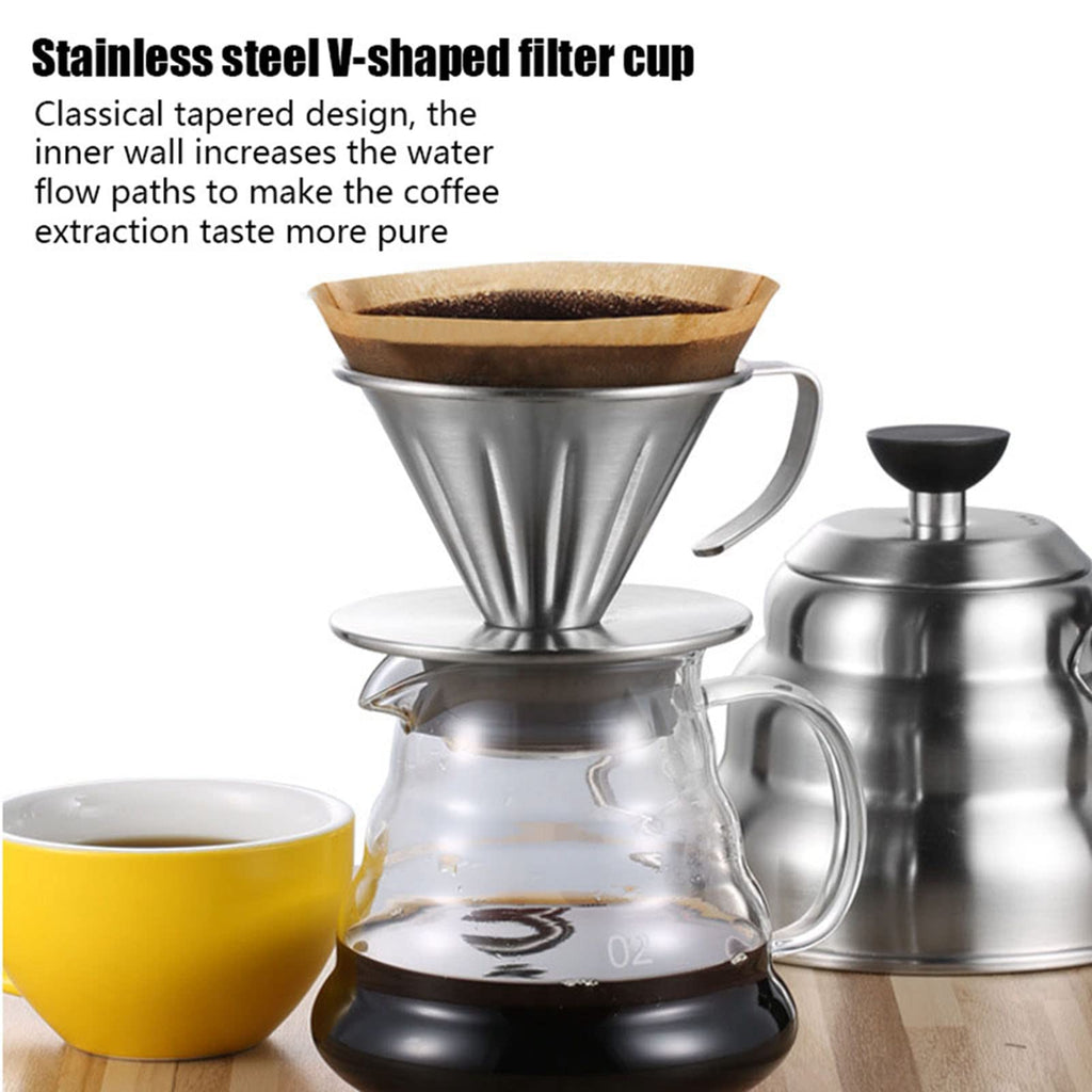 Pour over Stainless Steel Reusable Coffee Dripper Q49442