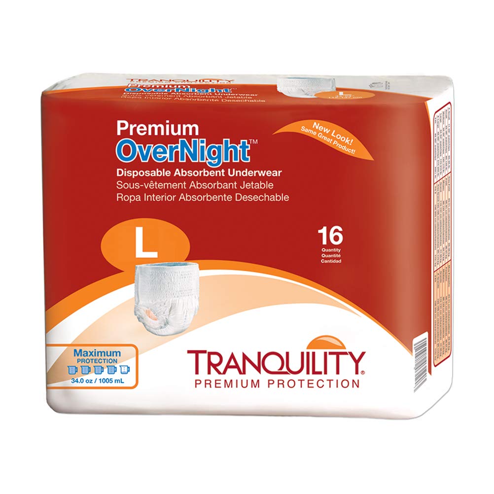 Overnight Absorbent Underwear L 16 ct V95030