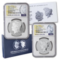 Set of 2 American Silver Morgan and Peace Dollar S4202
