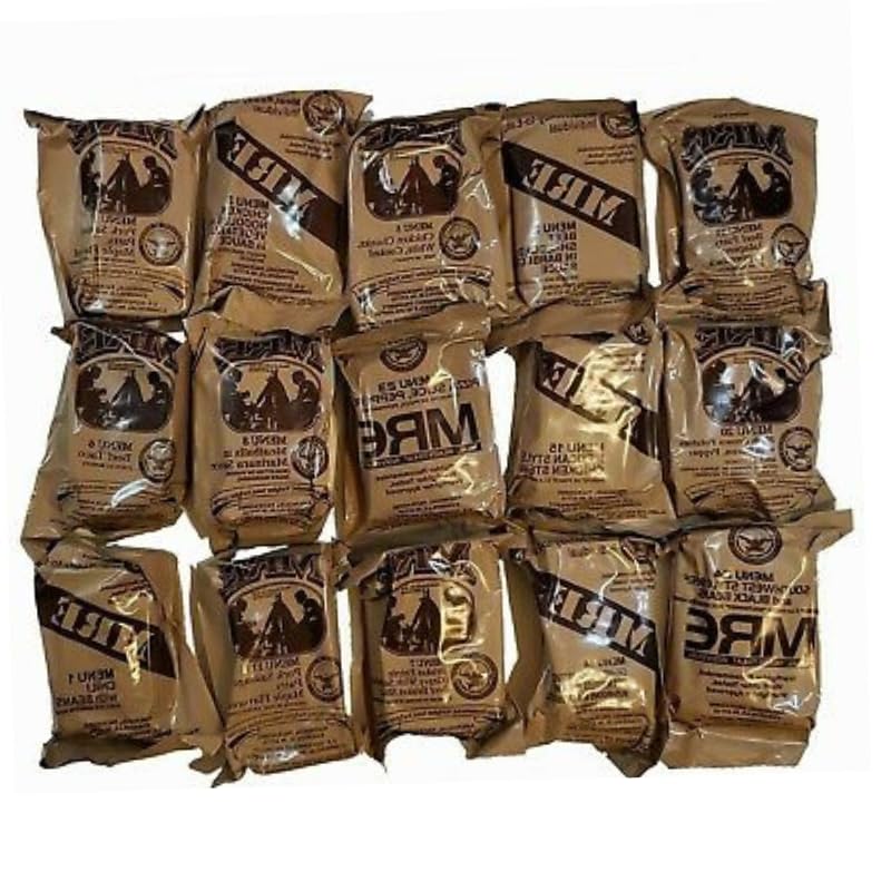 MRE Meals Ready to Eat A and B Bundle Cases Emergency Food M579825