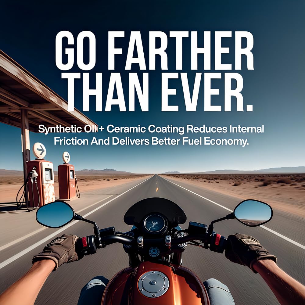 10W-40 Full Synthetic Motorcycle Oil 1 Gallon I586594