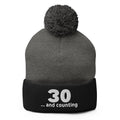 30th Birthday Pom Pom Beanie Winter Hat F770