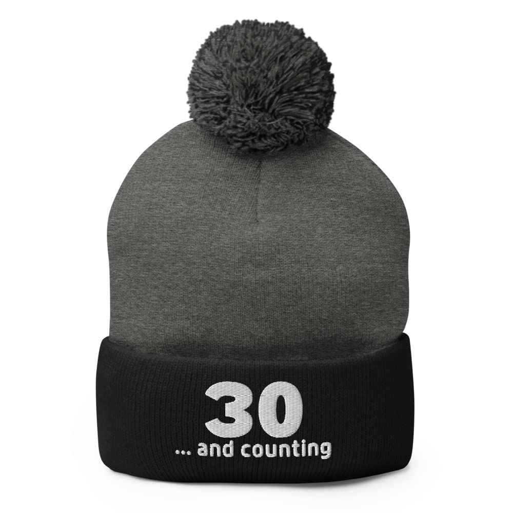 30th Birthday Pom Pom Beanie Winter Hat F770