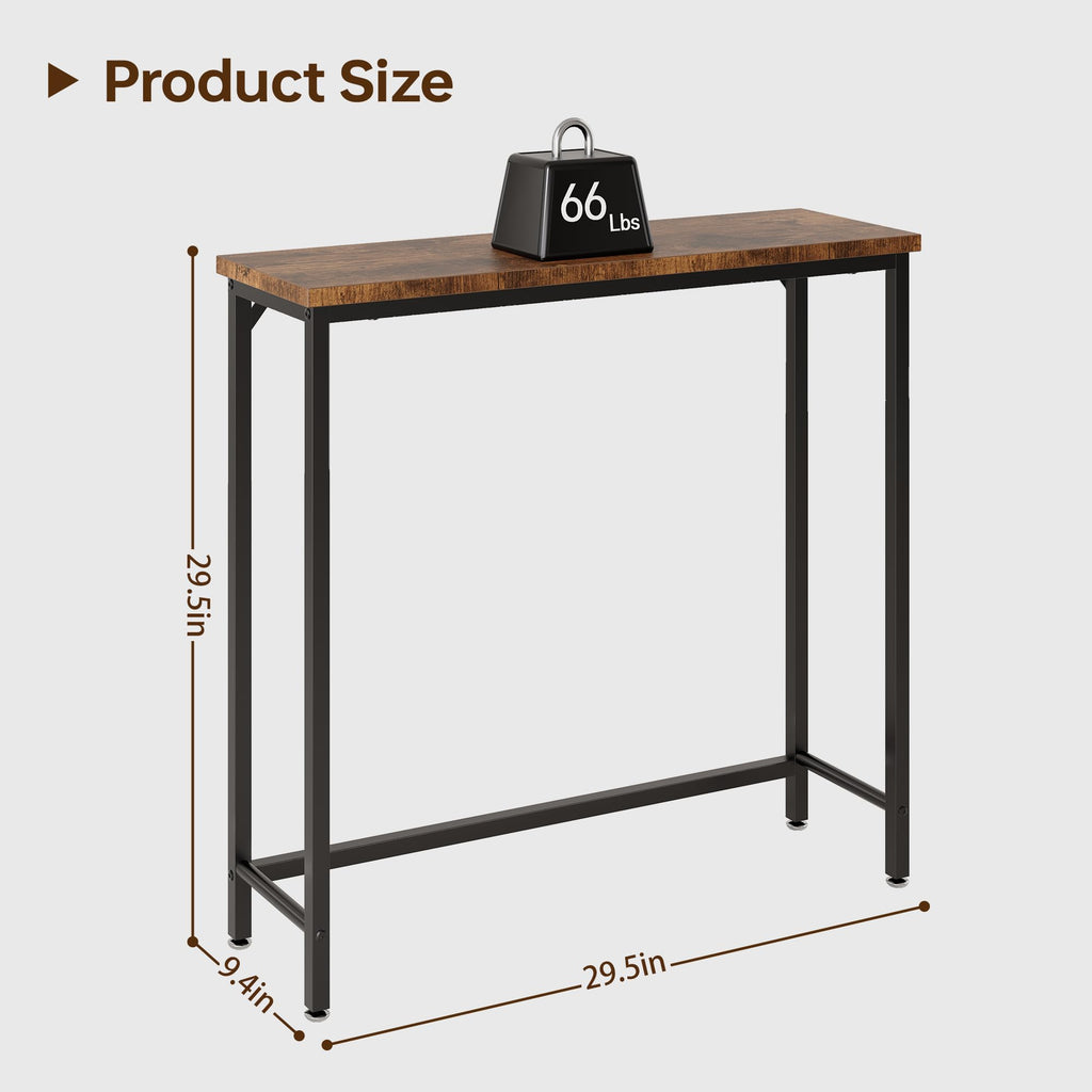 Brown Narrow Console Table O1090