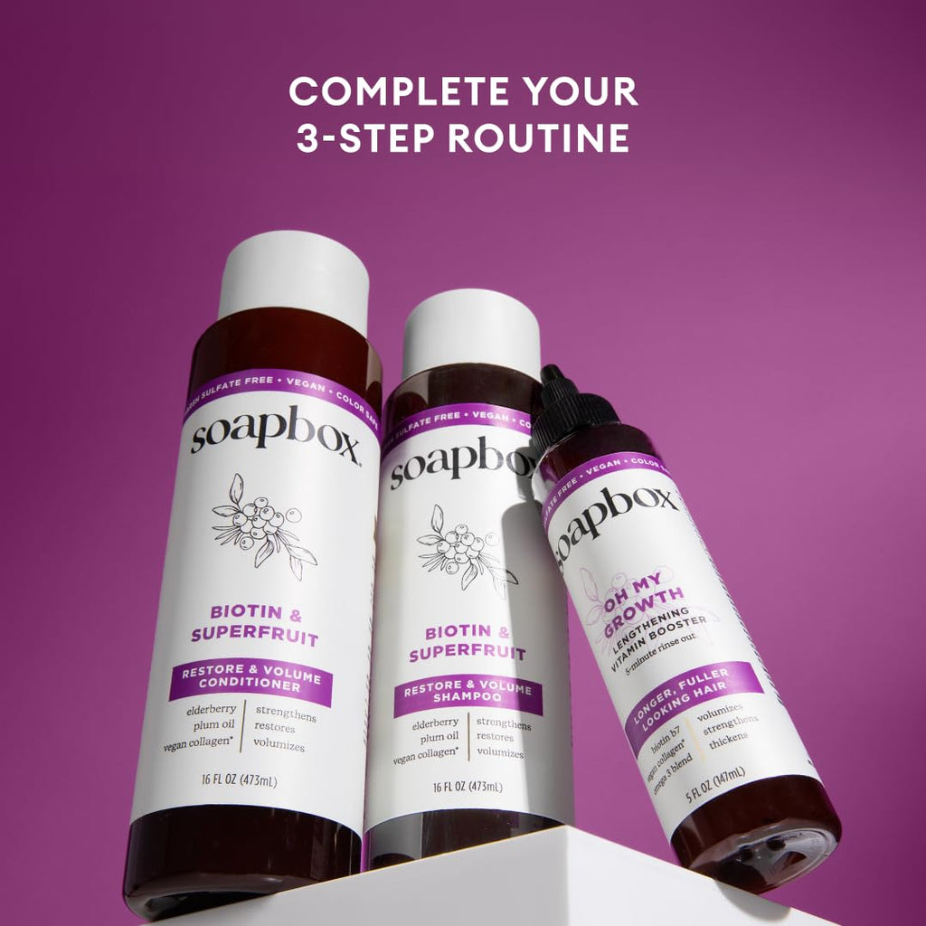 Biotin Super Fruit Shampoo & Conditioner Set 16oz I94512