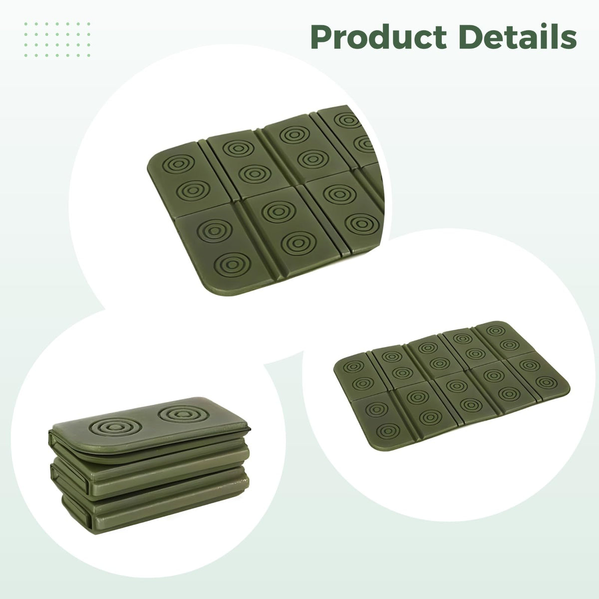 2 Pcs Waterproof Folding Foam Camping Mat Seat Cushion L198
