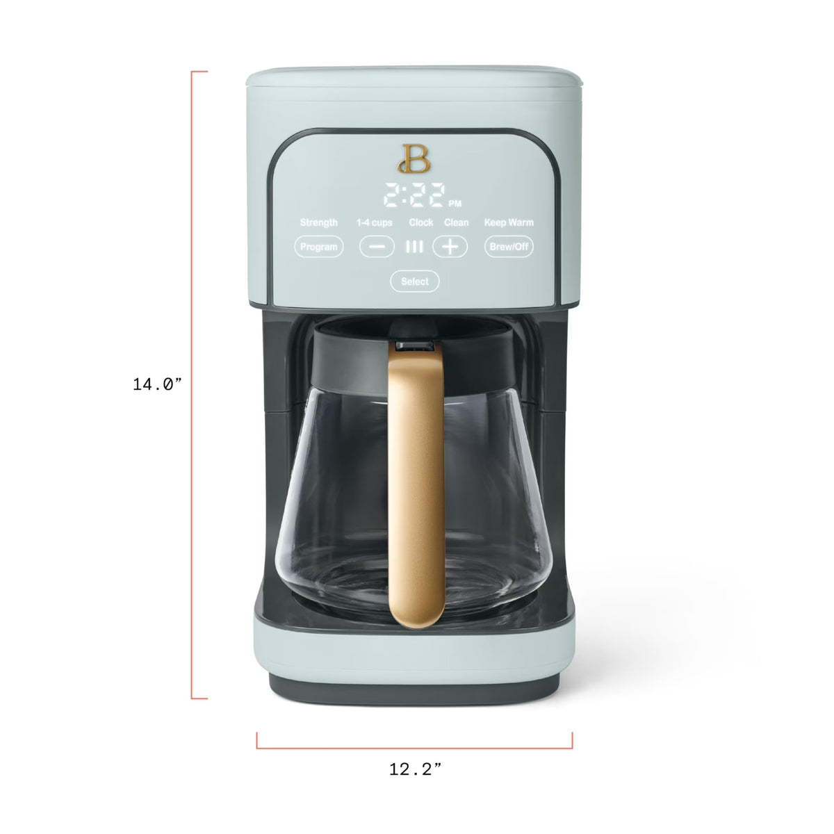 12-Cup Programmable Coffee Maker with Glass Carafe O1052