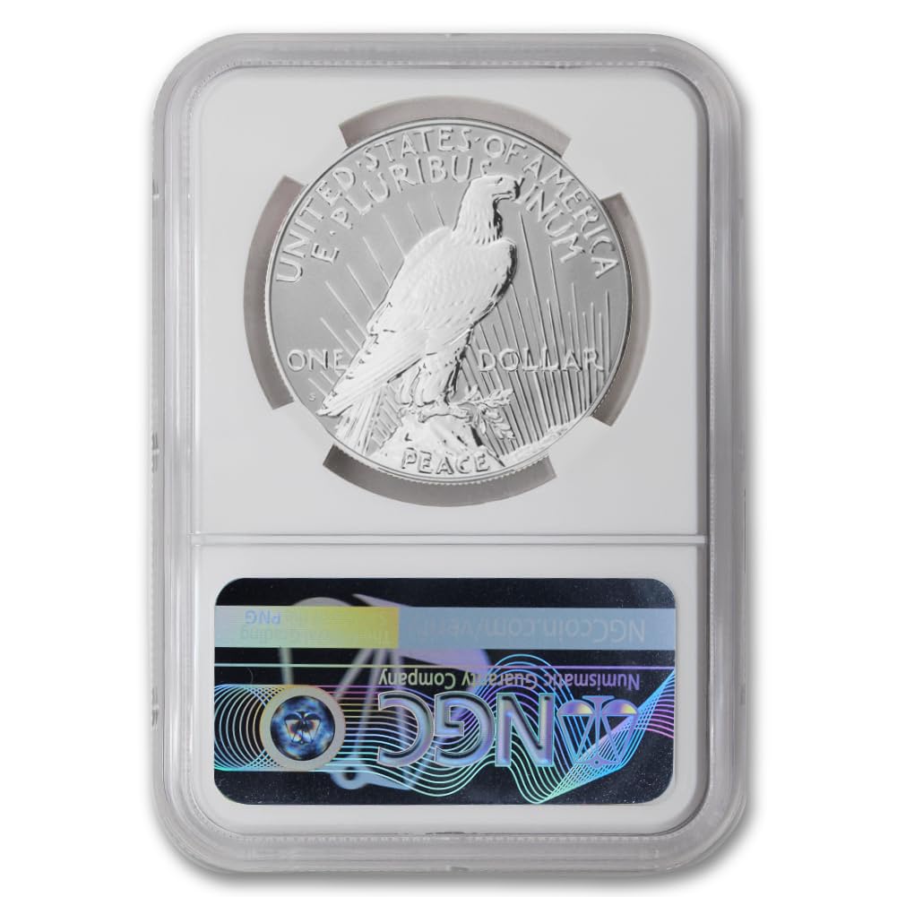Set of 2 American Silver Morgan and Peace Dollar S4202