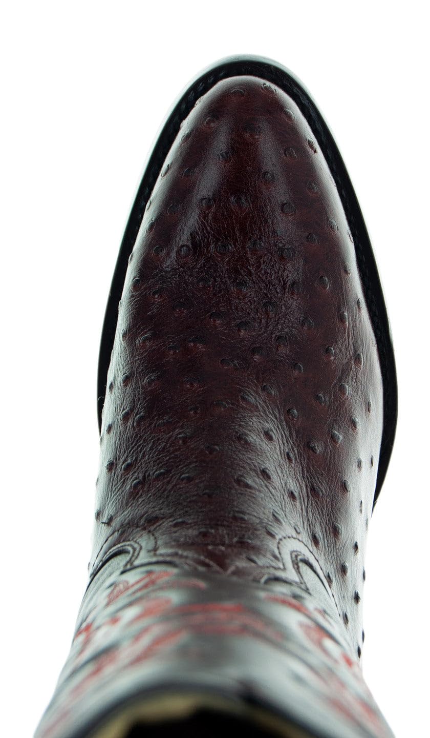 Ostrich Print Western Cowboy Boots Q97129