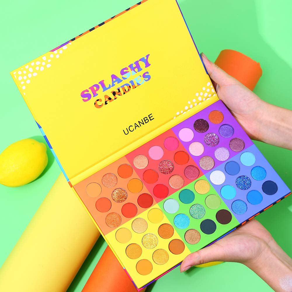 54 Colors Matte Shimmer Glitter Eyeshadow Palette W8858
