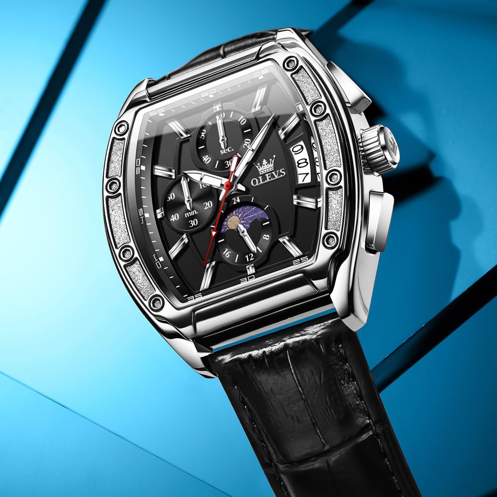 Men's Chronograph Moon Phase Waterproof Watch Y342
