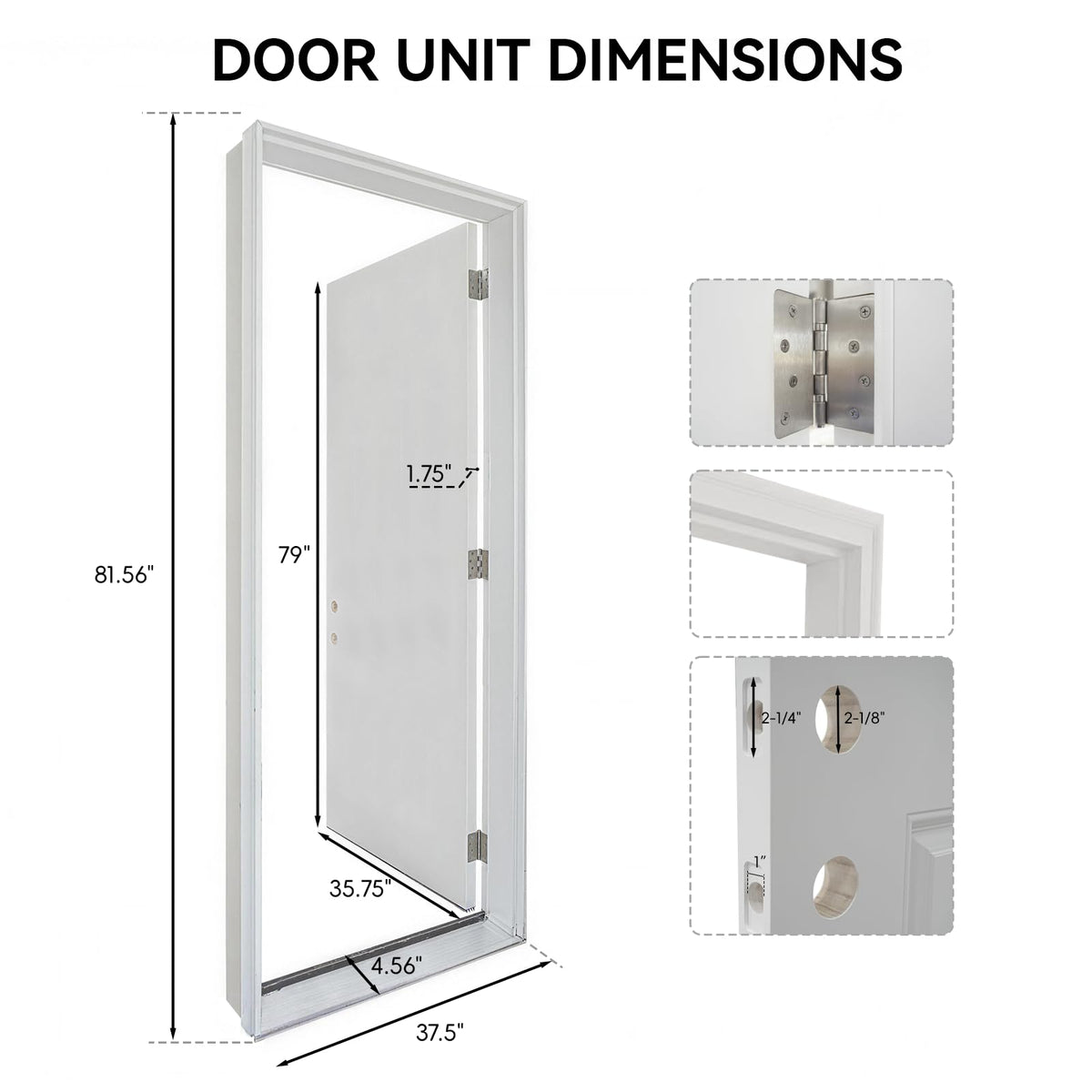 36"x80" Fiberglass Entry Door A72538